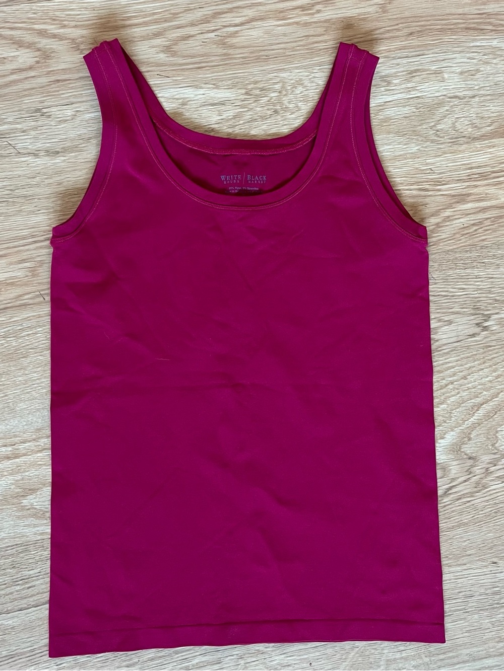 White House Black Market Maroon Stretch Tank Top Size S Sleeveless Fitted Basic